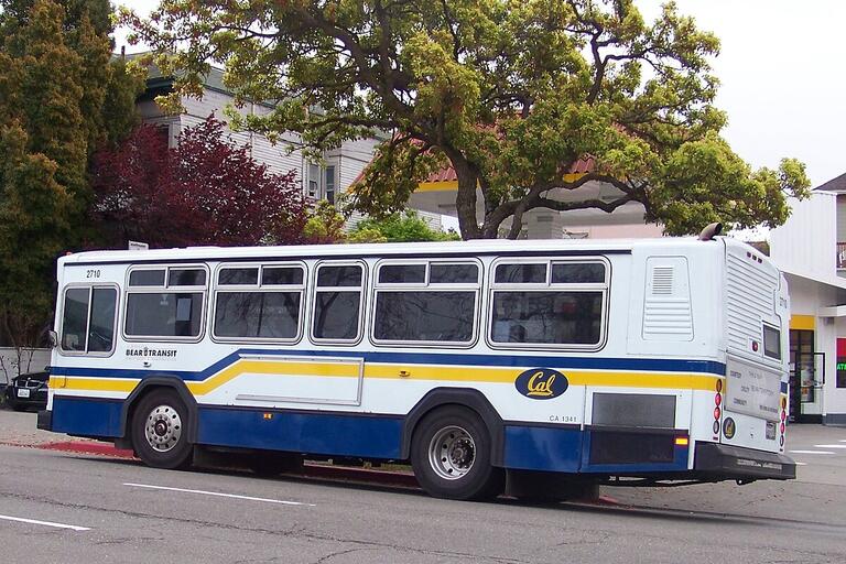 photo of Bear Transit Shuttle driving down street