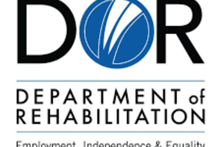 The words DOR: Department of Rehabilitation: Employment, Independence, and Equality