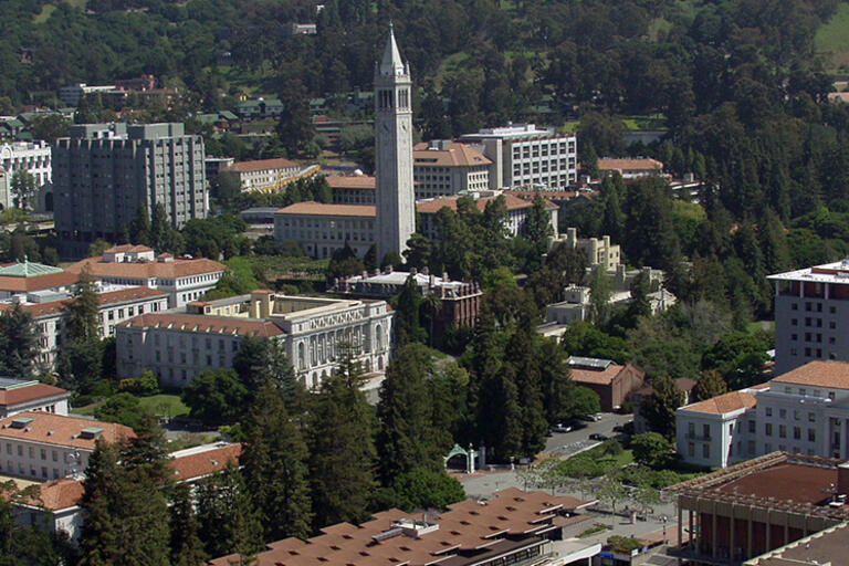 Aerial view of the Berkeley campus.
