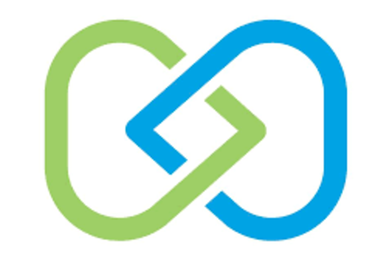 Toolworks's logo, two blue and green O's intertwined with a diamond.