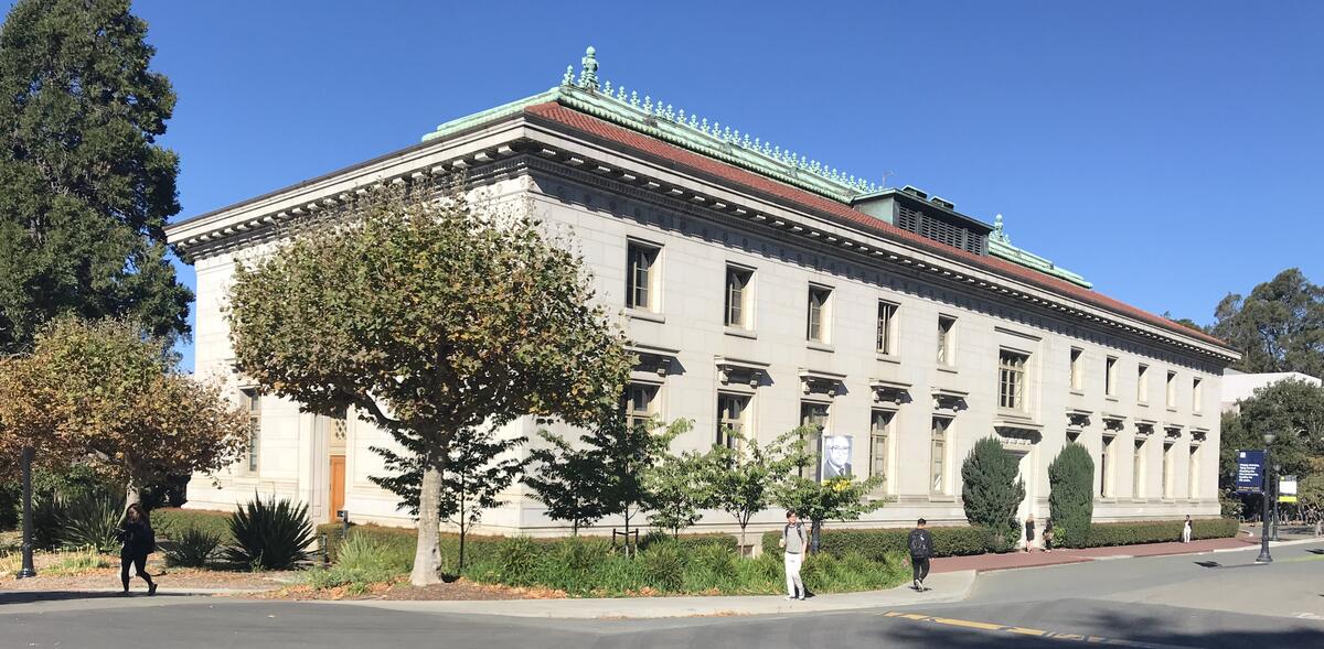 A view of California Hall from the south-east