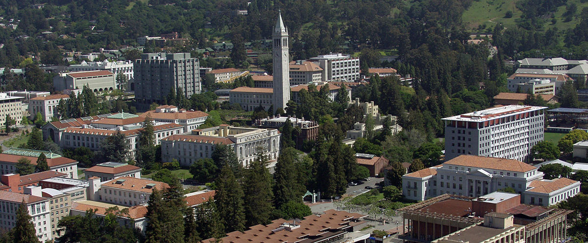 Aerial view of the Berkeley campus.